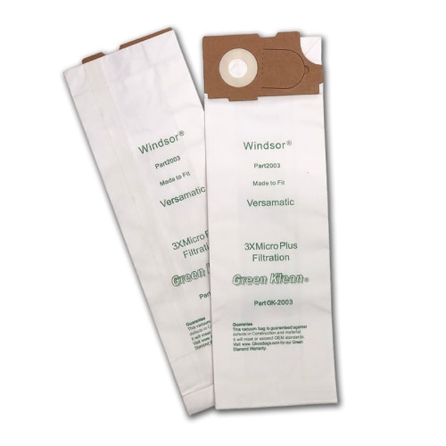 Green Klean Replacement 3 Ply Vacuum Bags for Versamatic 100 Bags